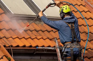 Démoussage et hydrofuge de toiture à Lussan
